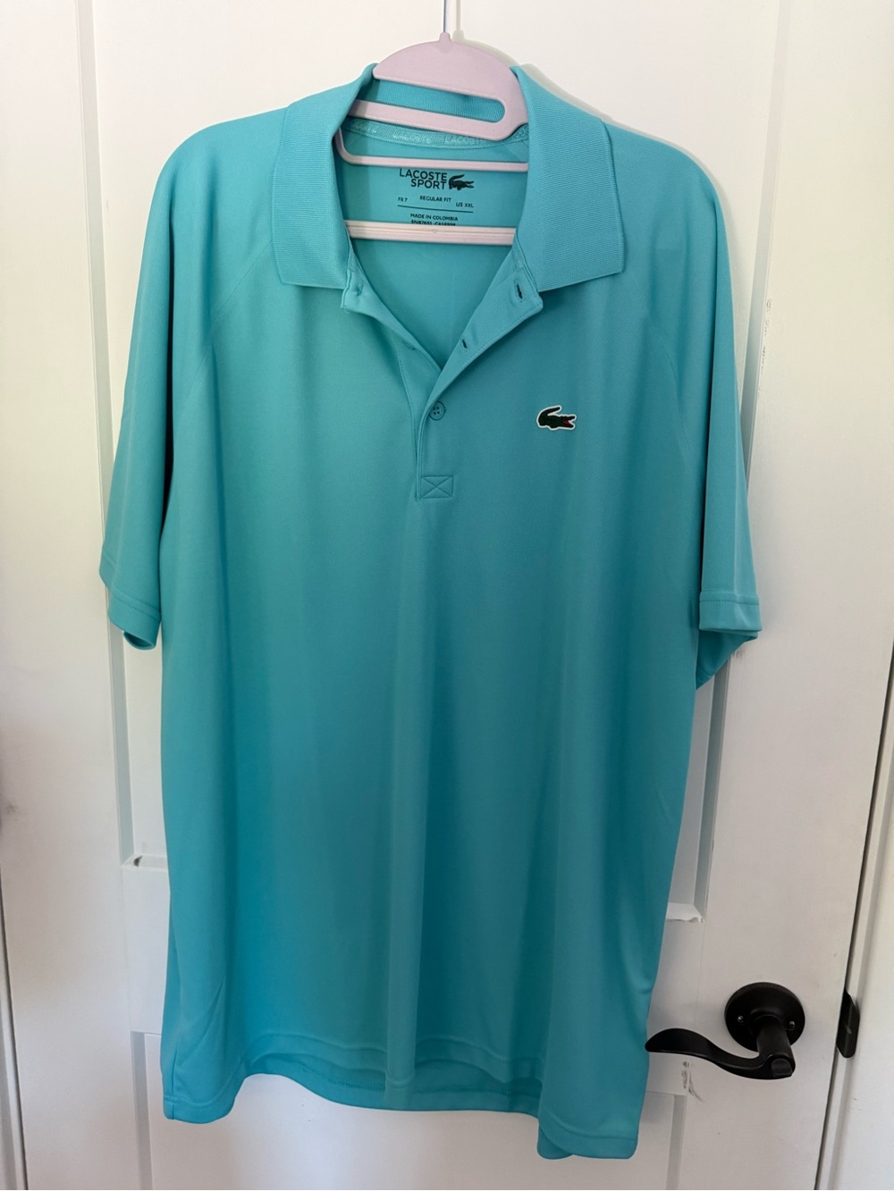 Lacoste Men's Polo in Aqua/Turquoise